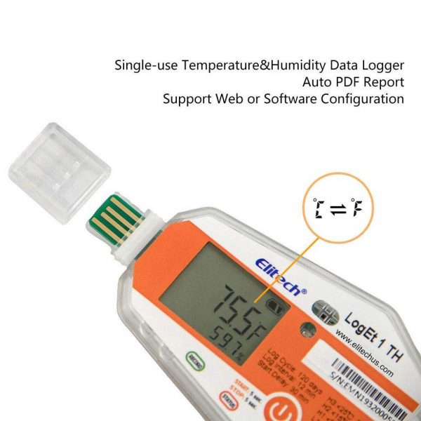 elitech loget 1th temperature and humidity data logger single use pdf report usb port 16000 pointselitechustore 133008 1024x1024