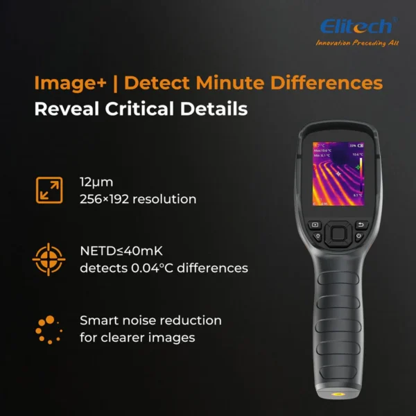 pre order elitech tic 210 handheld thermal imaging camera infrared thermal imager with 256192 ir resolution real time video recording emissivity temp alarm sett 597388 800x800