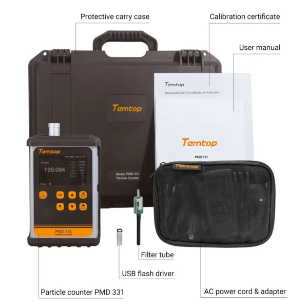temtop air quality handheld particle counter 7 channels 03mm 05mm 07mm 1mm 25mm 5mm 10mm pmd 331temtop 755670 1
