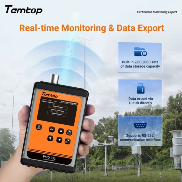 temtop handheld particle counter particulate meter for pm10pm25pm40pm10tsp pmd 351elitech technology inc 125536 800x800
