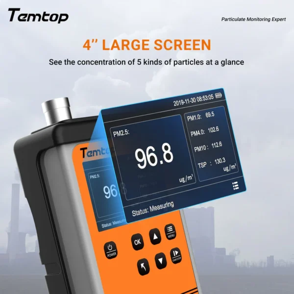 temtop handheld particle counter particulate meter for pm10pm25pm40pm10tsp pmd 351elitech technology inc 988107 800x800